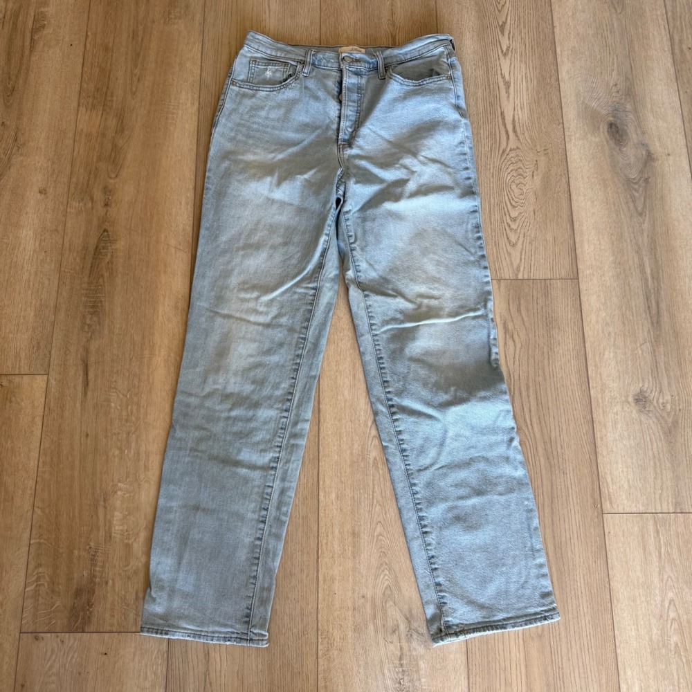 Universal Thread High Rise 90s Straight Jeans Light Wash Button Fly 10R